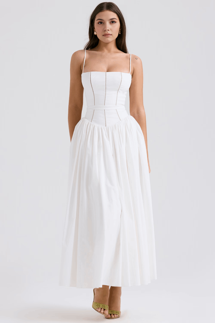 VIOLETTA POSY MIDI DRESS
