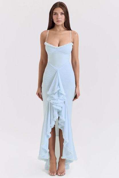 VOLARE RUFFLE GOWN