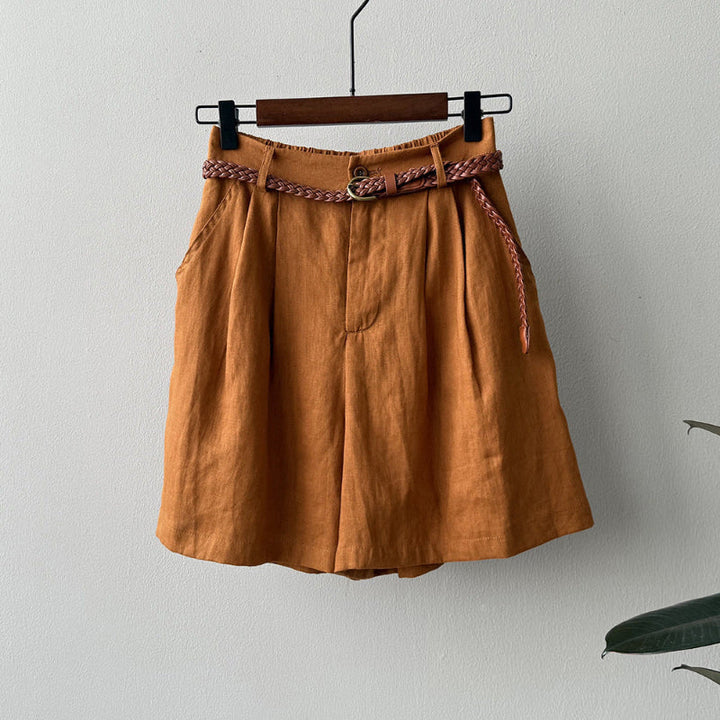 KAYLA STYLISH LINEN SHORTS