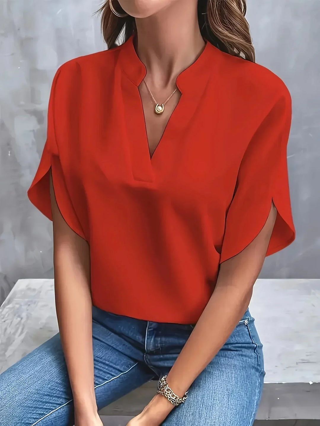 Thalia™️ | Sophisticated Blouse with Tailored Design