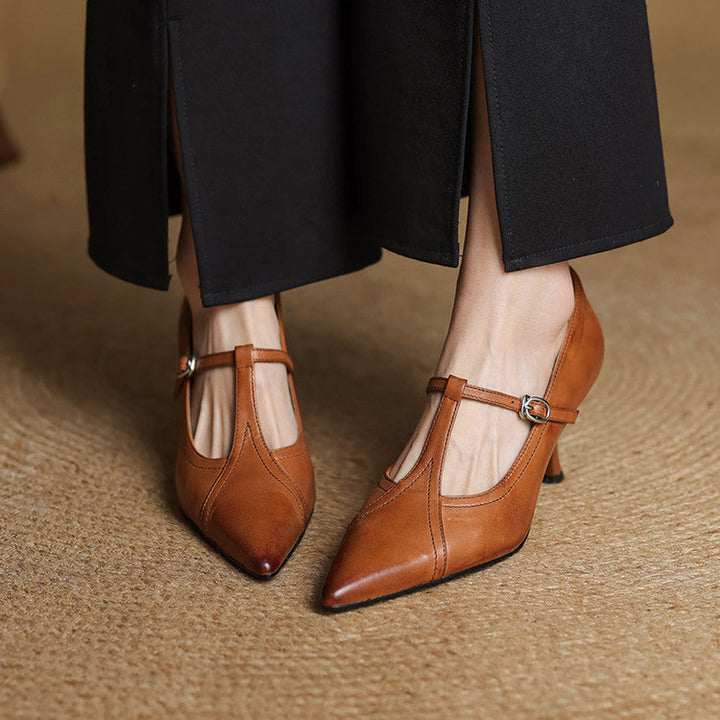Avery™ - Premium Leather Heels