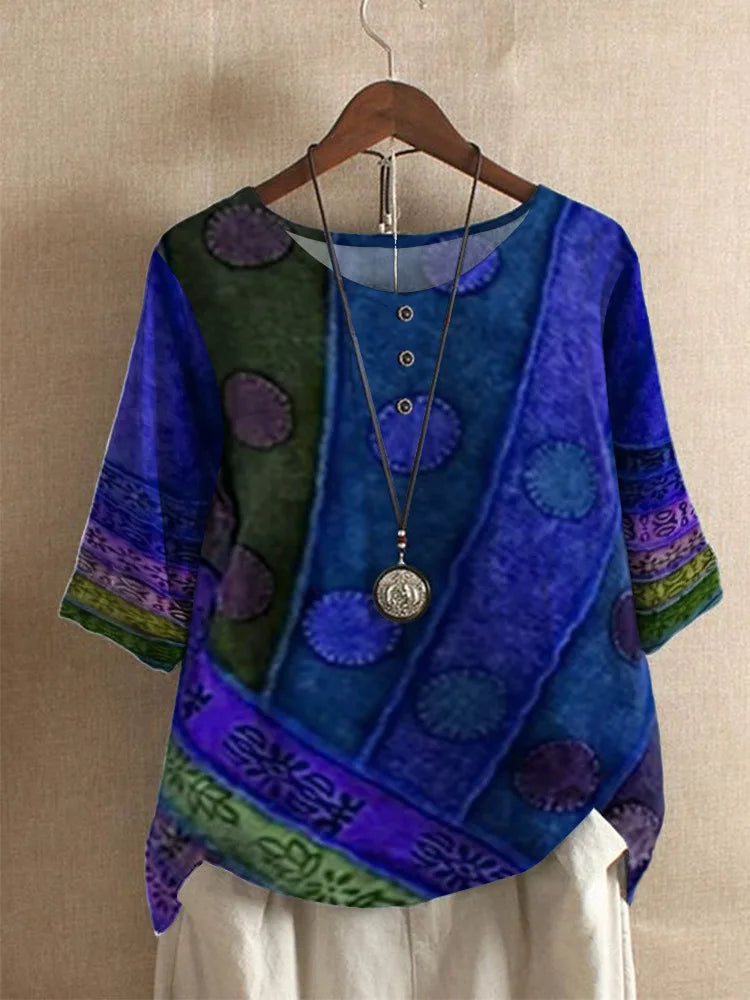 Valarie - Colorful bohemian top