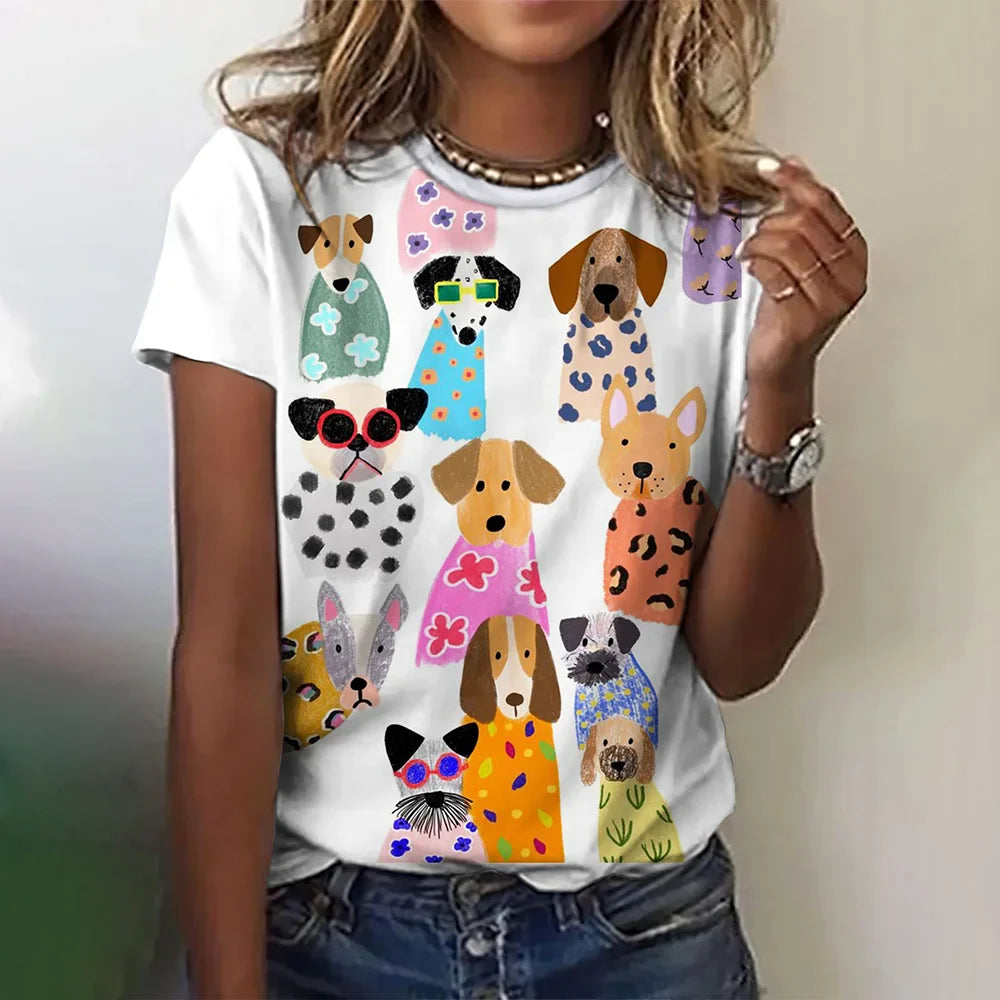 Katiya - Exclusive women's shirt with animal print
