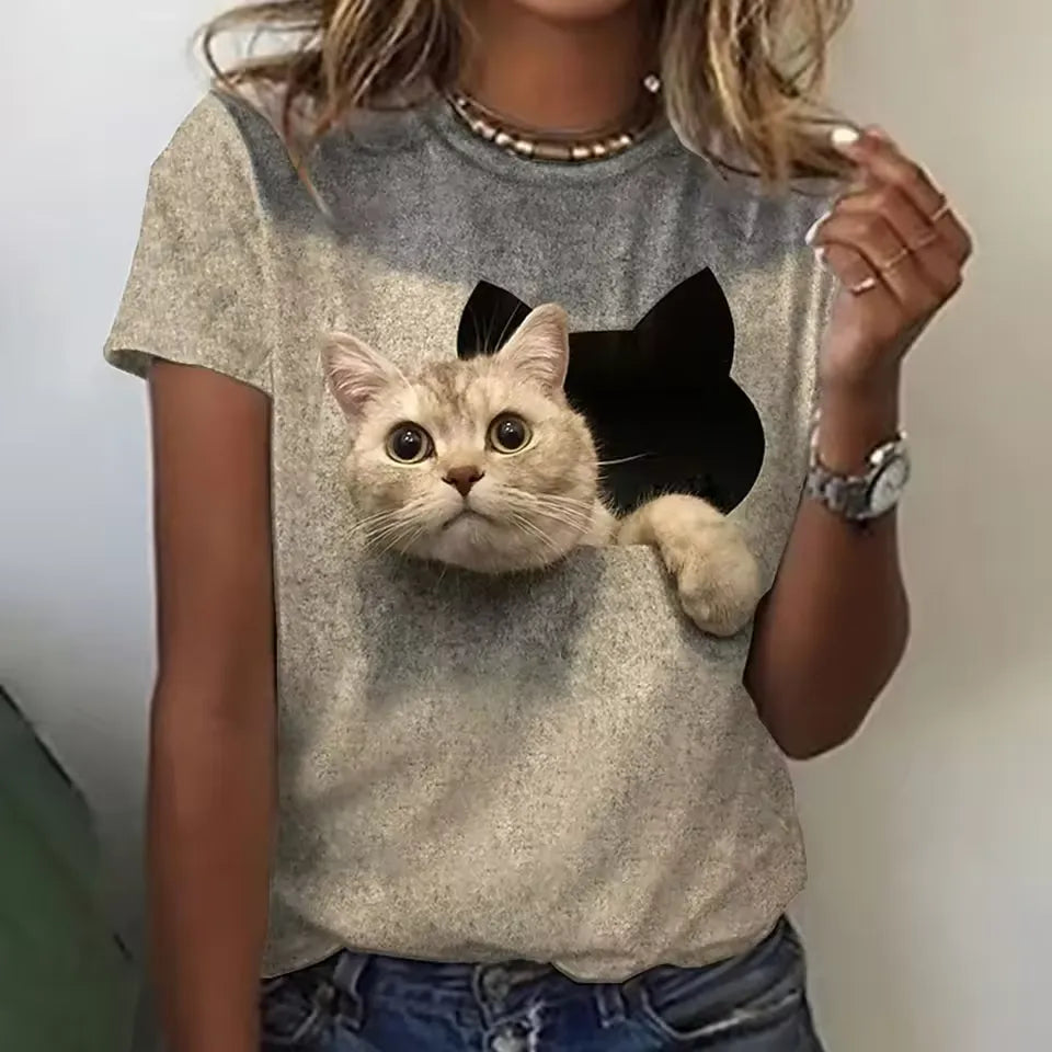 Xiomara Exclusive Feline Elegance Tee