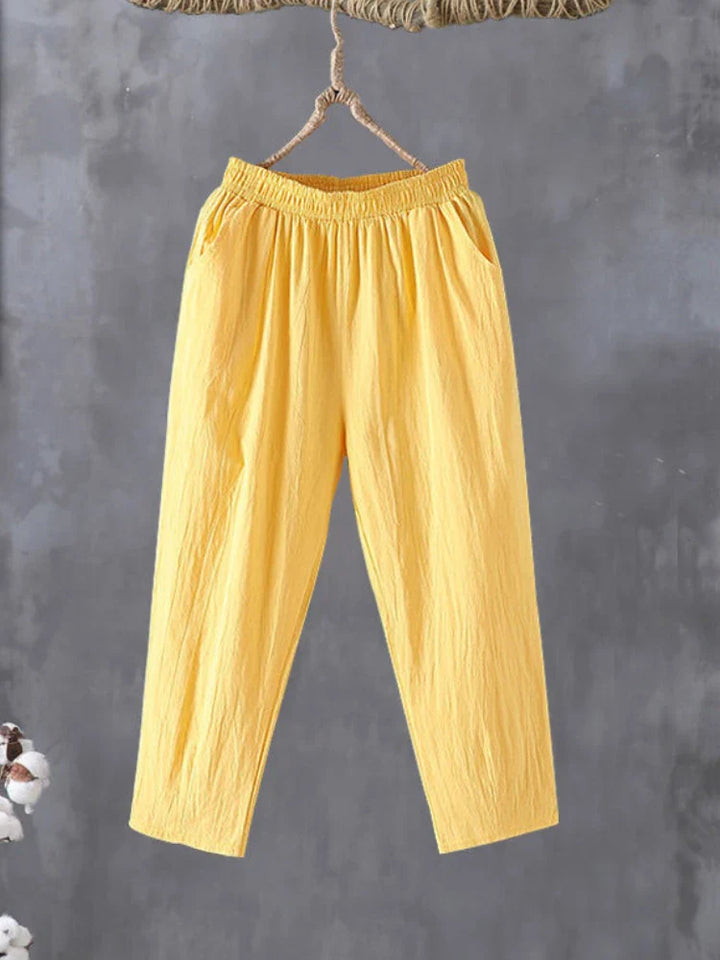 Mira – Casual Cotton-Linen Harem Pants