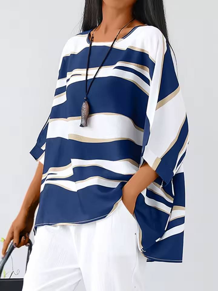 Aroa™ - Classic O Neck Blouse