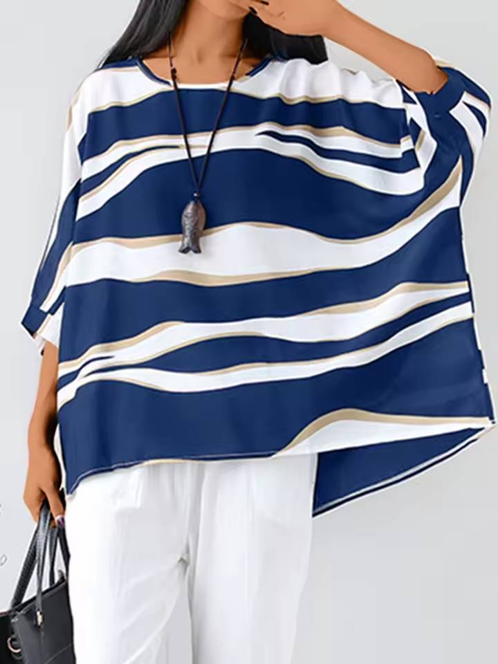 Aroa™ - Classic O Neck Blouse