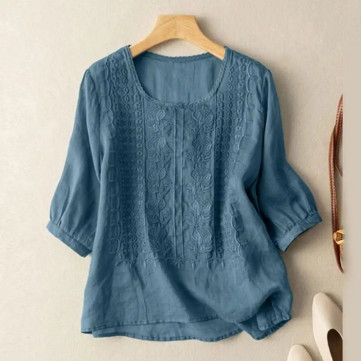 Florence™ - Embroidered Boho Blouse (Small Fit)