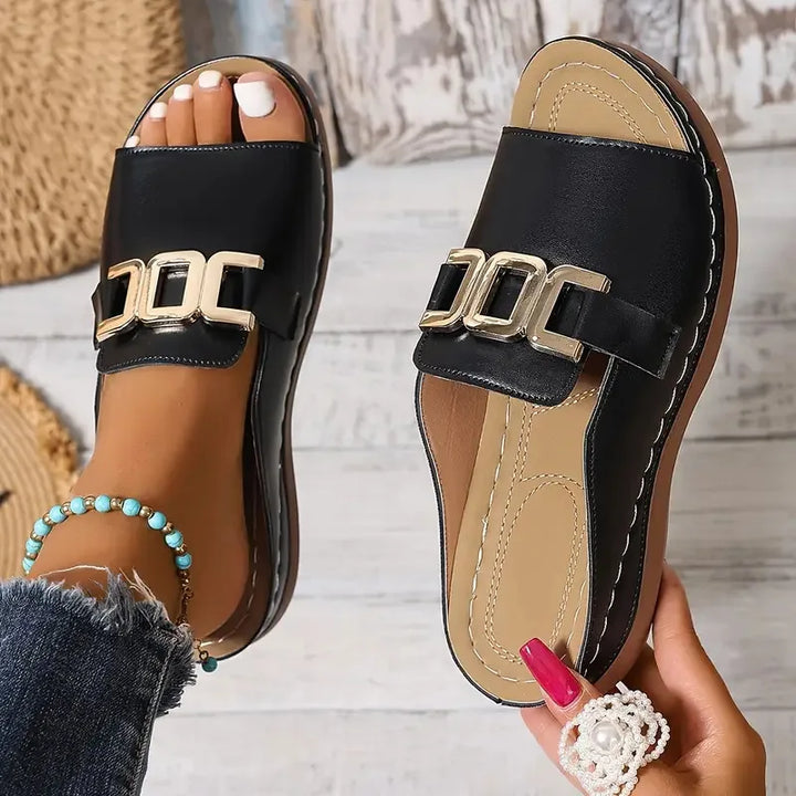 Liora – Easy Walk Open Heel Slippers