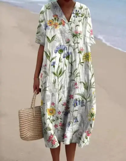 Athena - Vintage Floral Dress