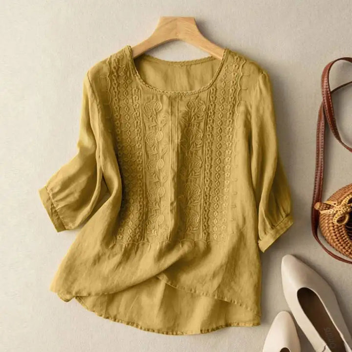 Florence™ - Embroidered Boho Blouse (Small Fit)