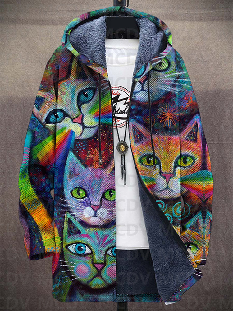 Rae™ - Geometric Cat Hoodie