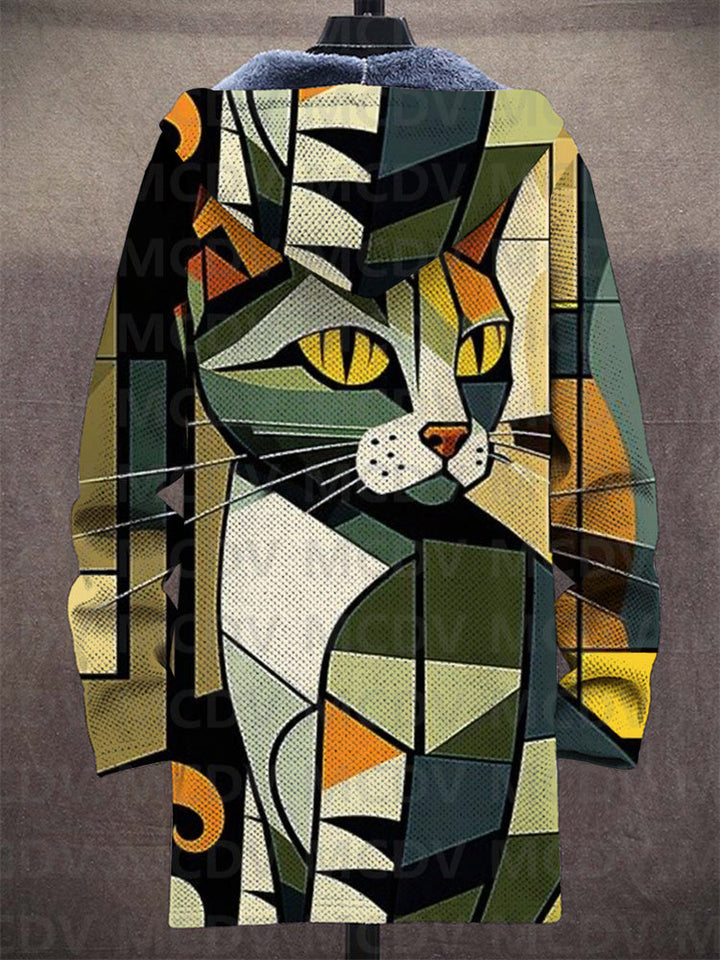 Rae™ - Geometric Cat Hoodie