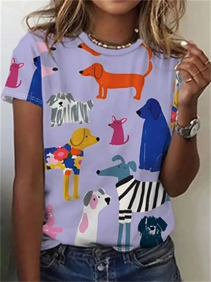 Katiya - Exclusive women's shirt with animal print