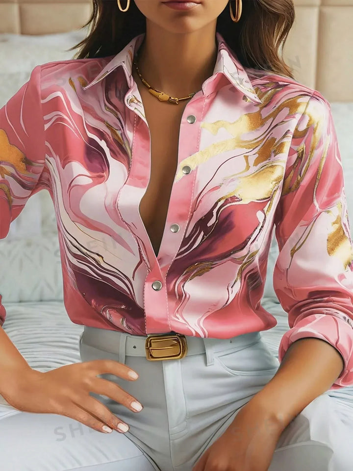 Hannah™ - Stylish Long Sleeve Shirt