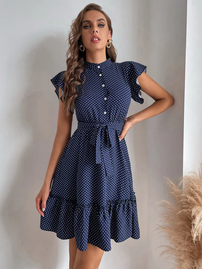 Zoe™ - Comfortable Polka Dot Dress