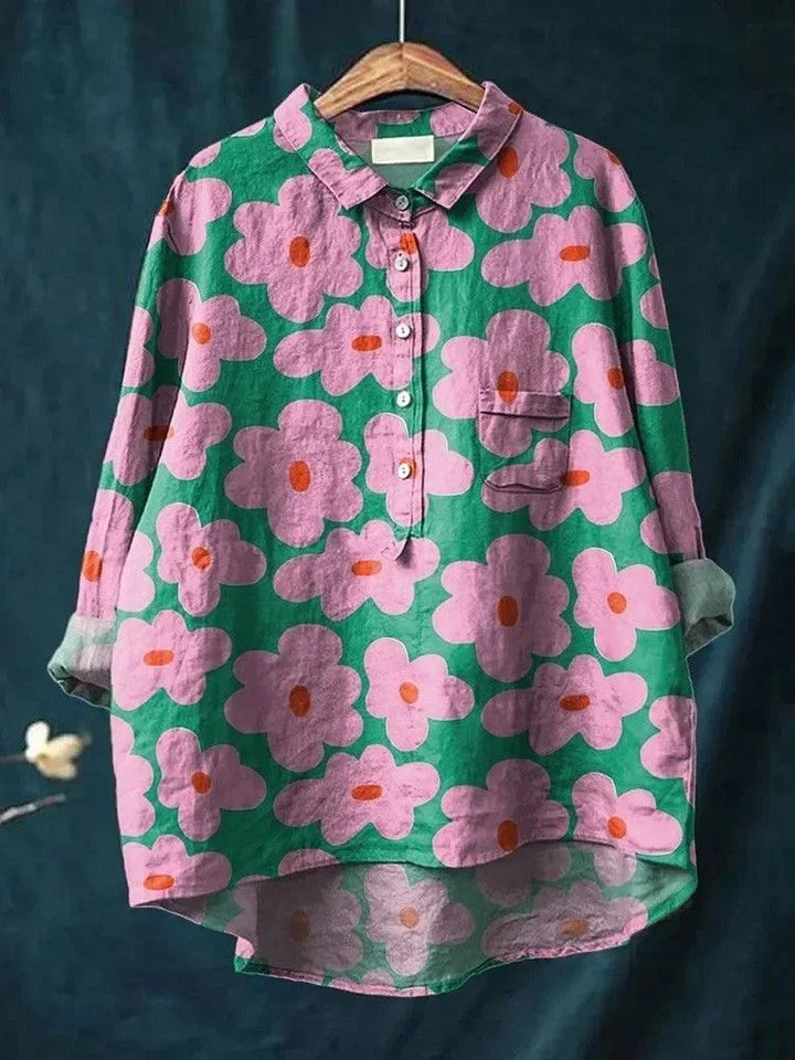 Briselle - Exclusive women's shirt with animal print