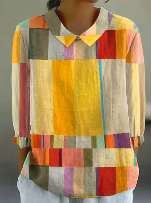 Maria - Boho Style Linen Shirt