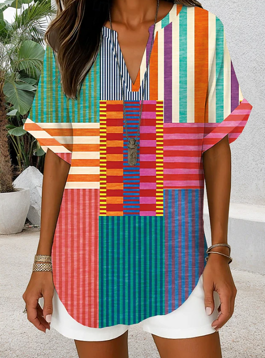 Vicky - Boho Style Linen Shirt