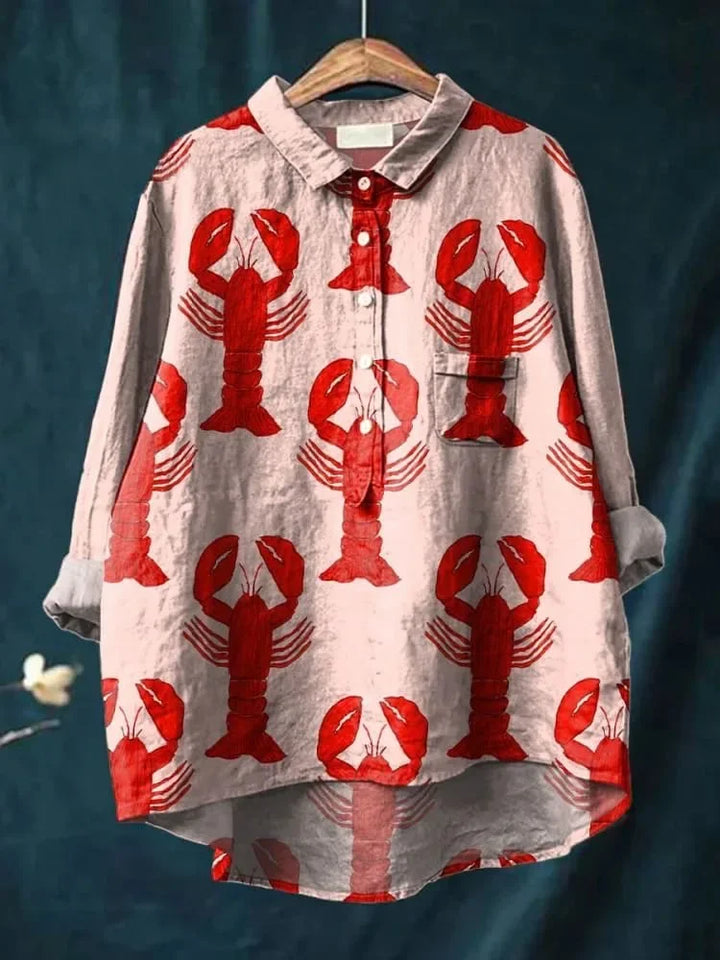 Briselle - Exclusive women's shirt with animal print