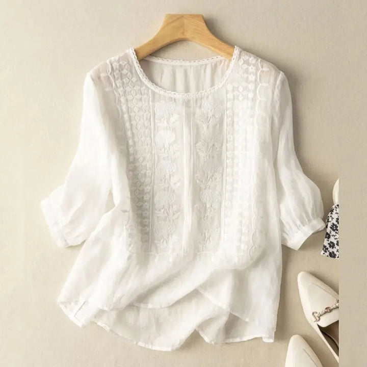 Florence™ - Embroidered Boho Blouse (Small Fit)