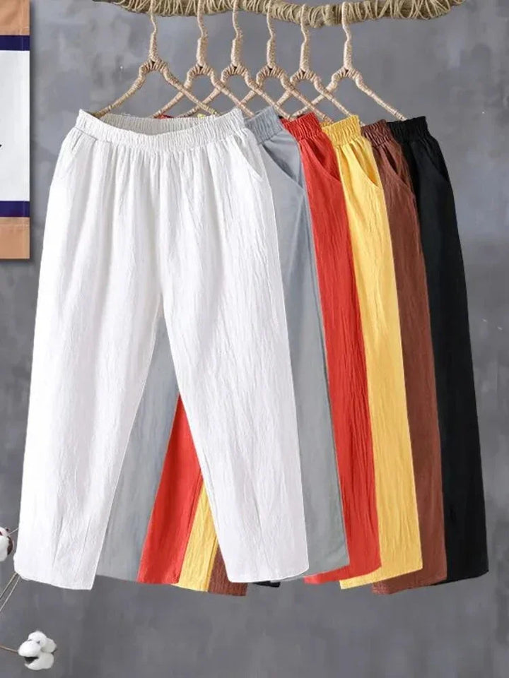 Mira – Casual Cotton-Linen Harem Pants