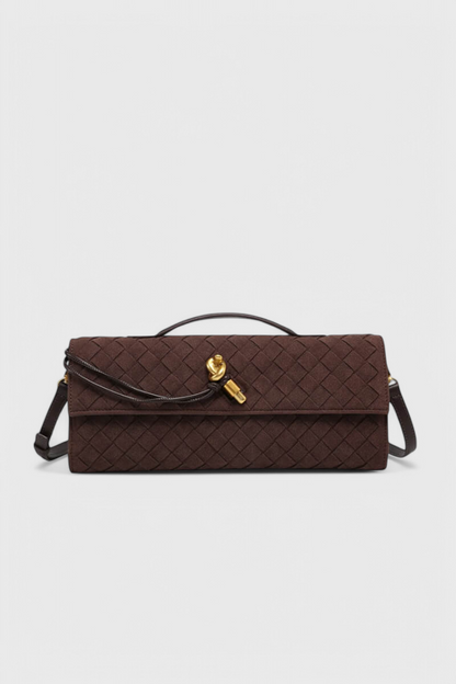 Melanie Classic Suede Shoulder Bag