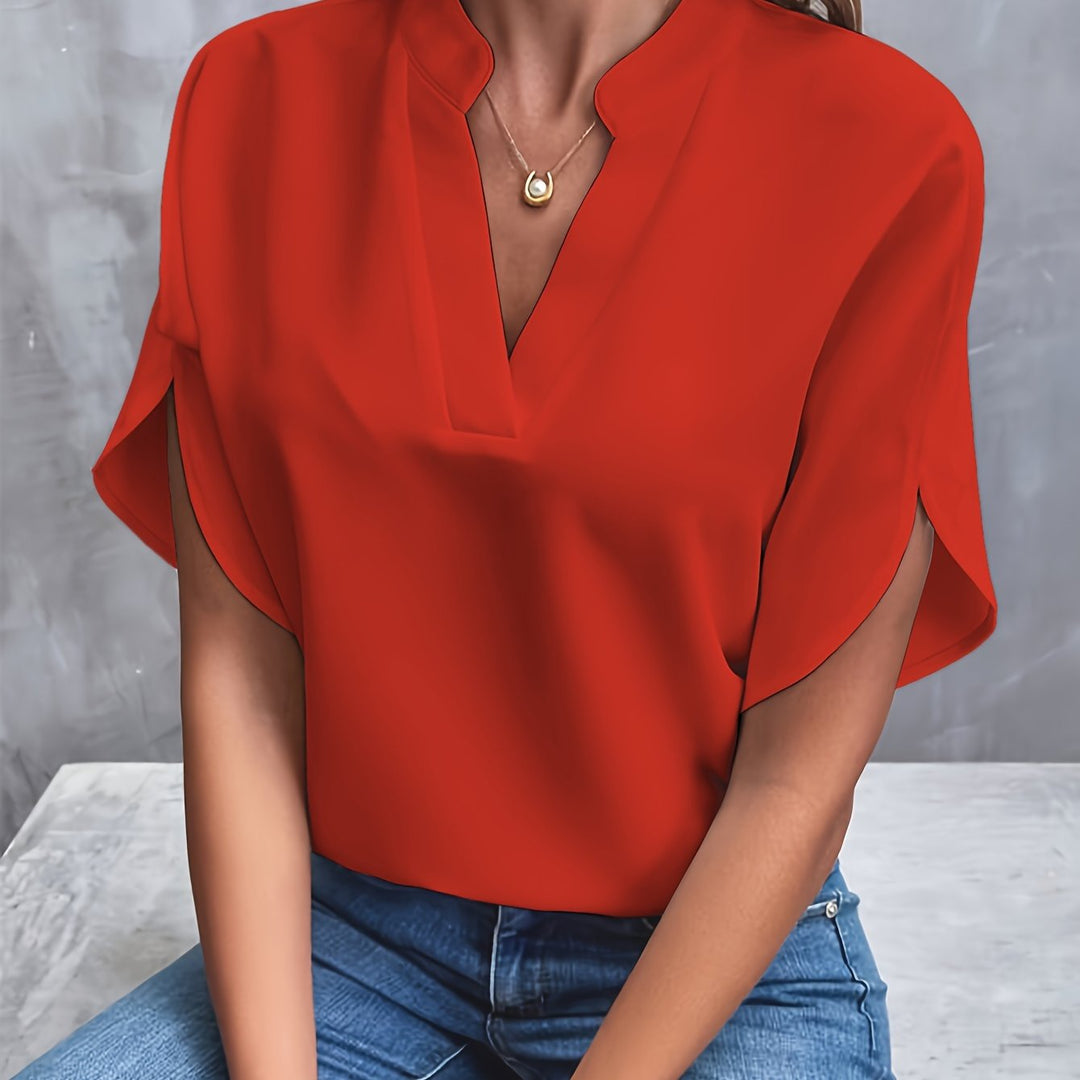 Avery™ - Relaxed V-Neck Blouse