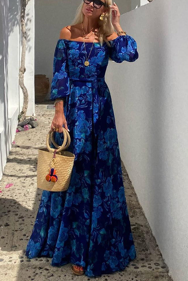 Layla™ - Floral Off-the-Shoulder Maxi Dress