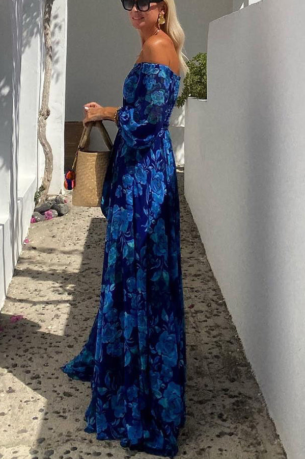 Layla™ - Floral Off-the-Shoulder Maxi Dress