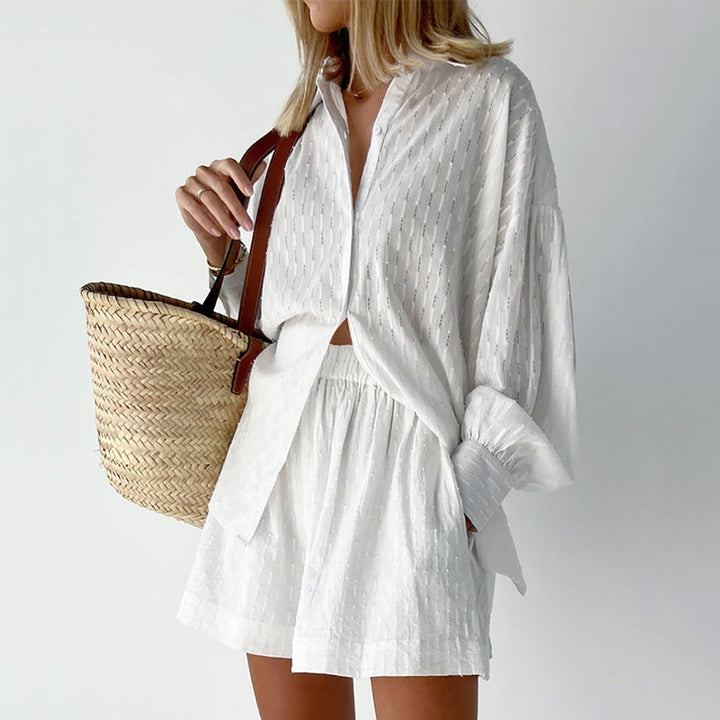 Layla™ - Chic Shirt & Shorts Set