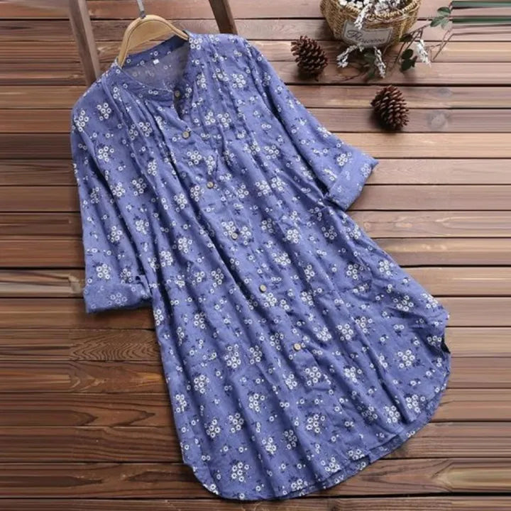 Aria™ - Stylish Linen Blouse