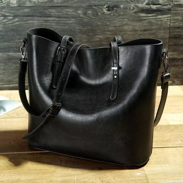 NICOLE™ | Vintage Faux Leather Shoulder Bag