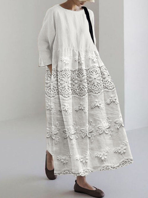 Thalina™ | Lace Printed Dress