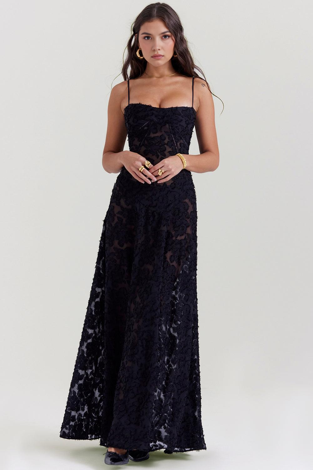 Noir Seren Gown