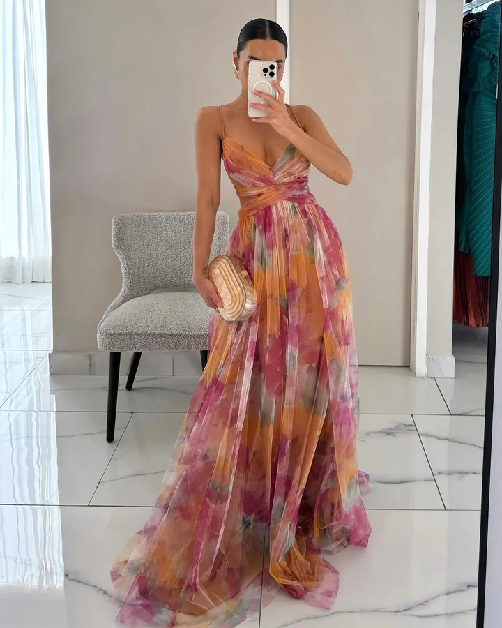 Laura - Long Floral Dress