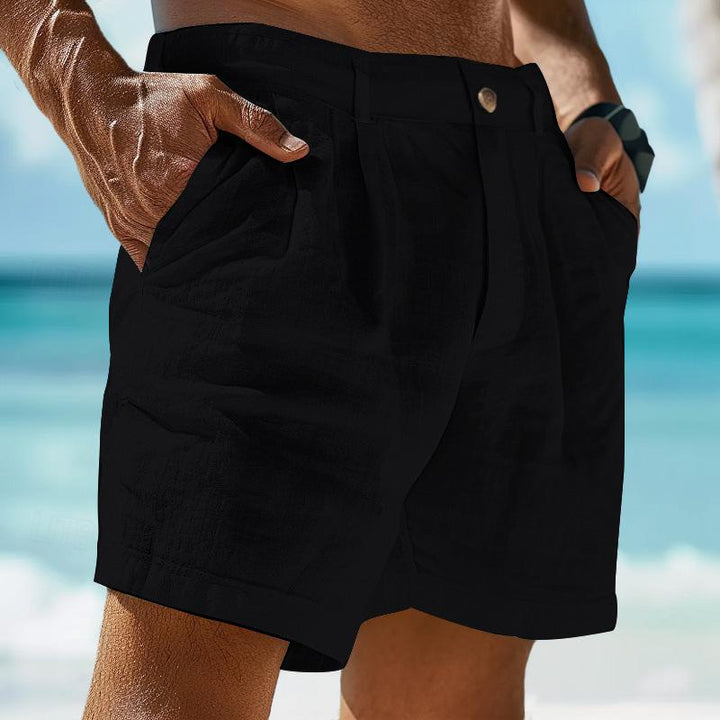 Liam™ - Linen Solid Color Pants