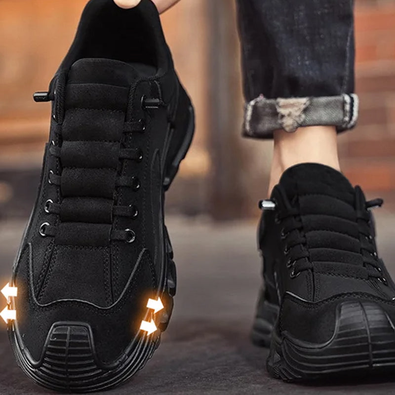 HIKEMEN - Men's Casual Hiking Shoes with Thick Sole and Anti-slip