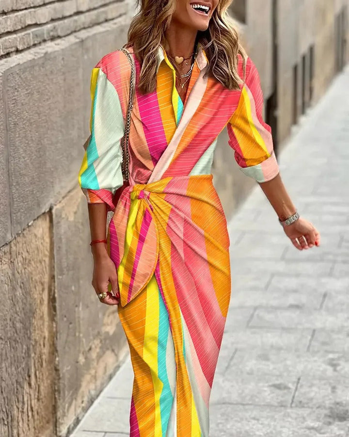 Veraldine | Printed Mid Length Dress